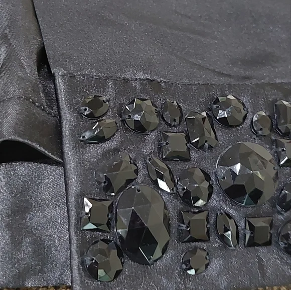 White House Black Market Cocktail Rhinestone Pencil Skirt Sz 0 Designer Fit - Picture 3 of 9